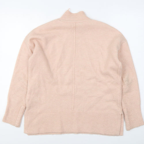 Marks and Spencer Womens Pink Round Neck  Acrylic Pullover Jumper Size M