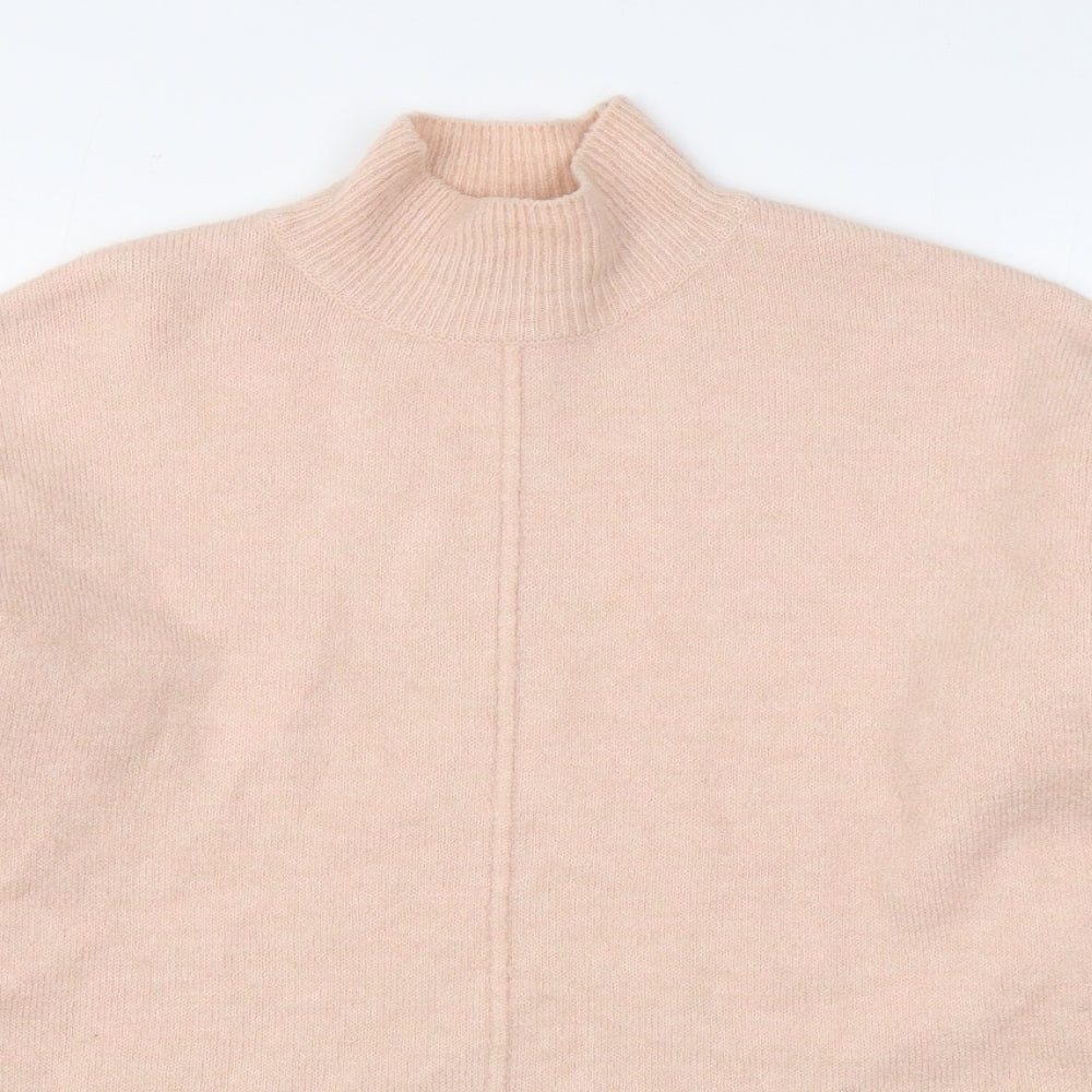 Marks and Spencer Womens Pink Round Neck  Acrylic Pullover Jumper Size M