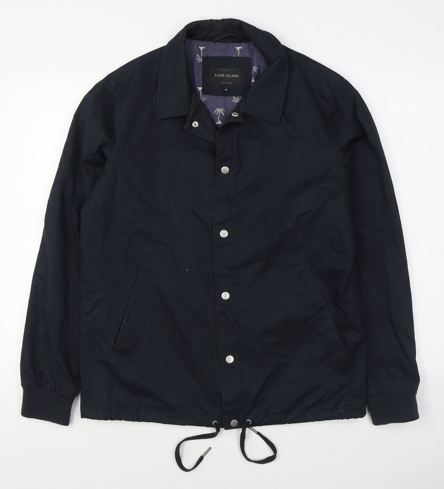 River Island Mens Black   Jacket  Size M  Zip