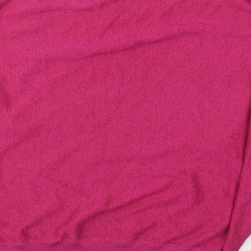 Eksept Womens Pink Boat Neck  Viscose Pullover Jumper Size 2XL