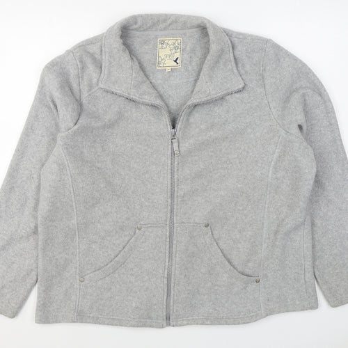 M&Co Womens Grey   Jacket  Size 20  Zip