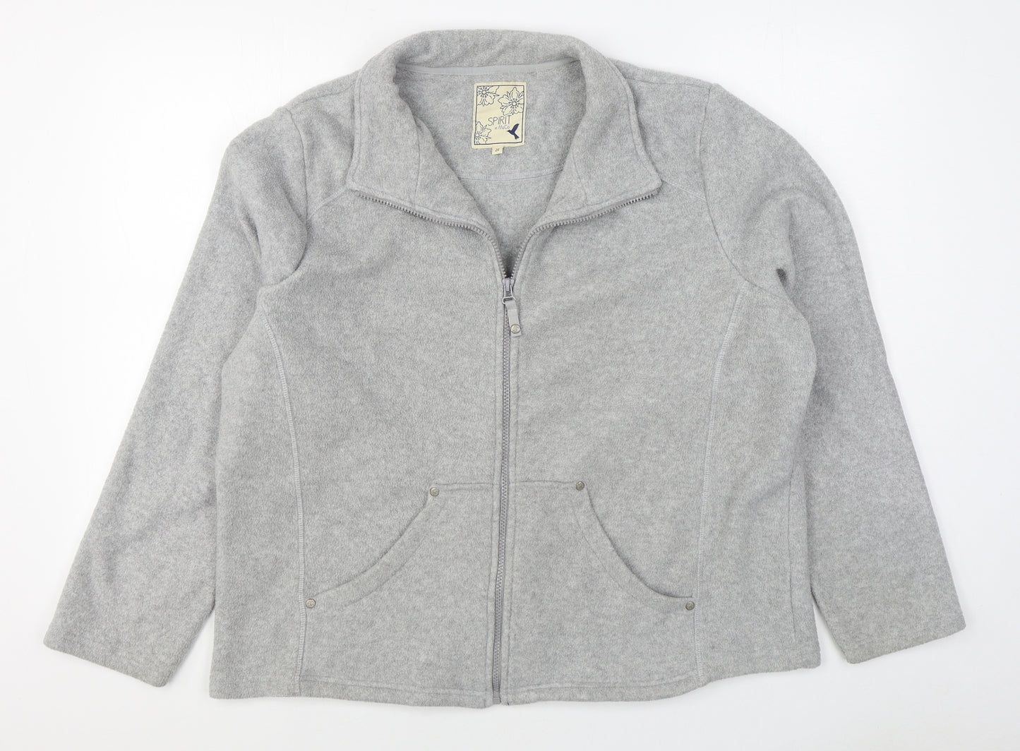 M&Co Womens Grey   Jacket  Size 20  Zip