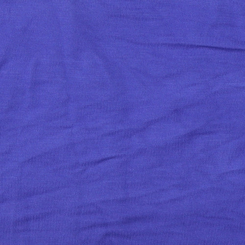 Bm Collection Womens Blue V-Neck  Viscose Cardigan Jumper Size M