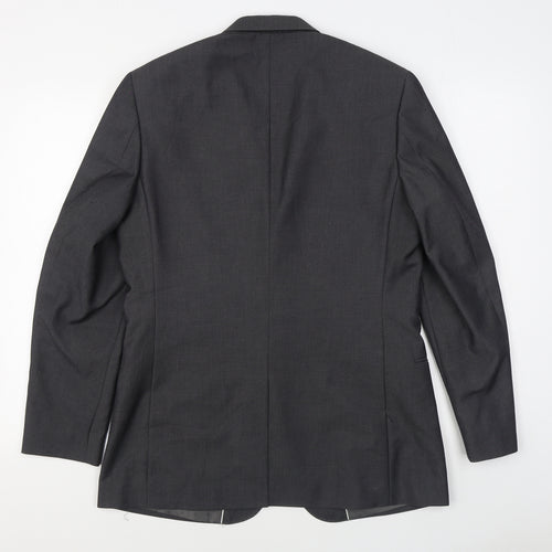 F&F Mens Grey  Polyester Jacket Suit Jacket Size 38