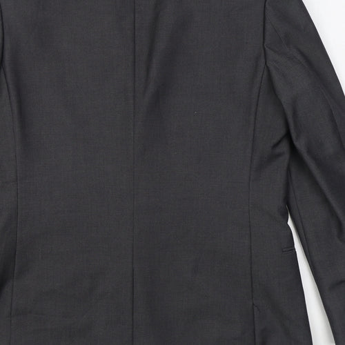 F&F Mens Grey  Polyester Jacket Suit Jacket Size 38