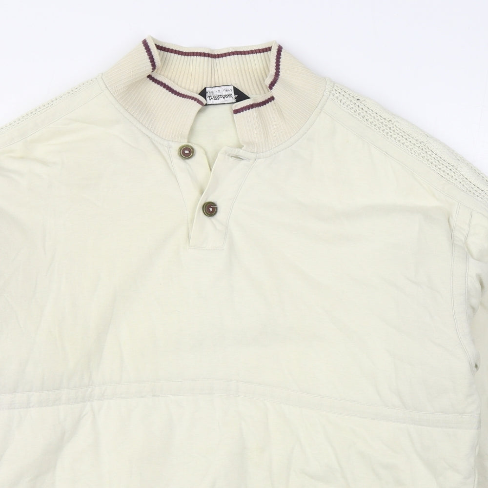 St Michael Mens White   Jacket  Size M