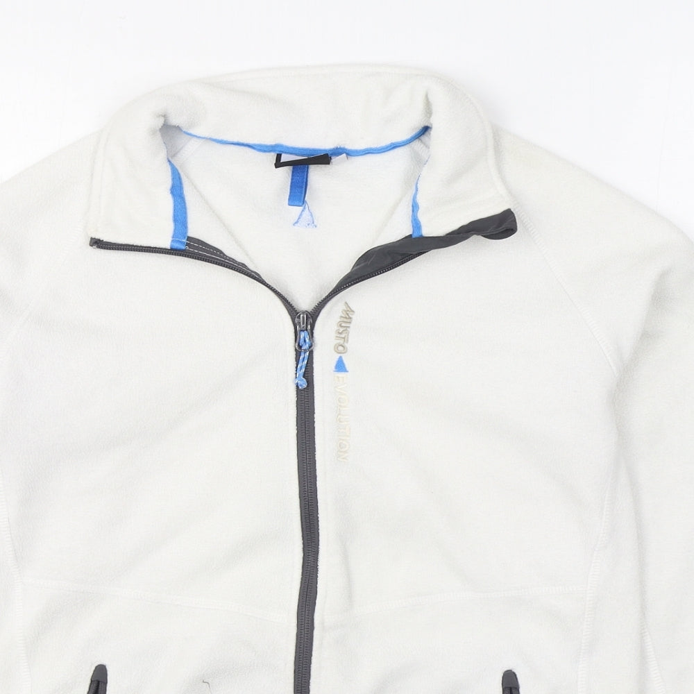 MUSTO Womens White   Jacket  Size 12  Zip