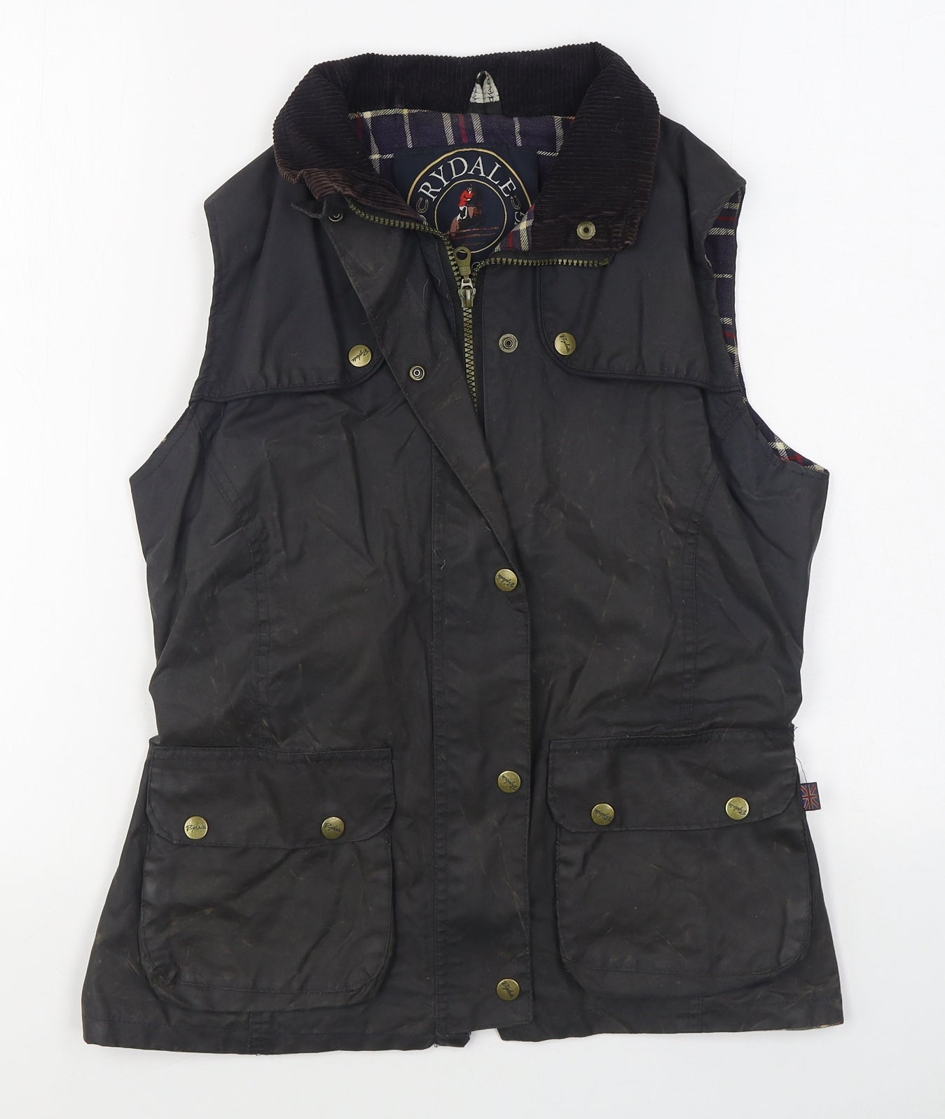 Rydale Equestrian Womens Grey   Gilet Jacket Size 10  Zip