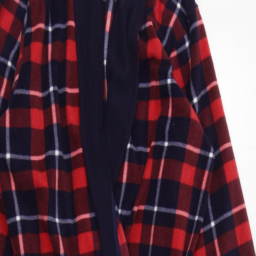 Marks and Spencer   Mens Red Plaid Polyester  Gown Size M  Tie