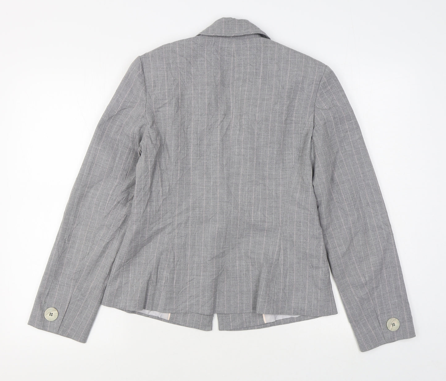 Marks and Spencer Womens Grey   Jacket Blazer Size 12  Button
