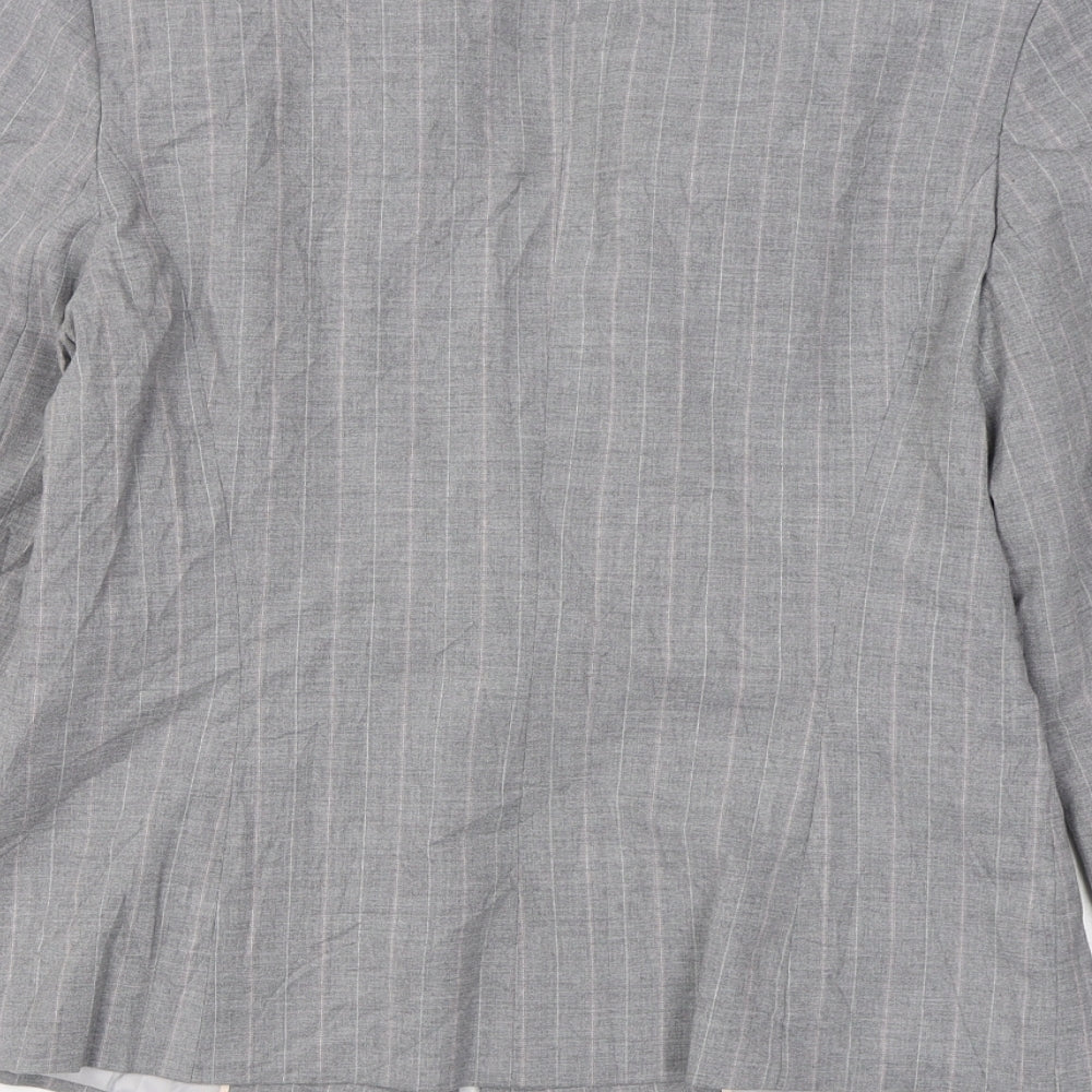 Marks and Spencer Womens Grey   Jacket Blazer Size 12  Button