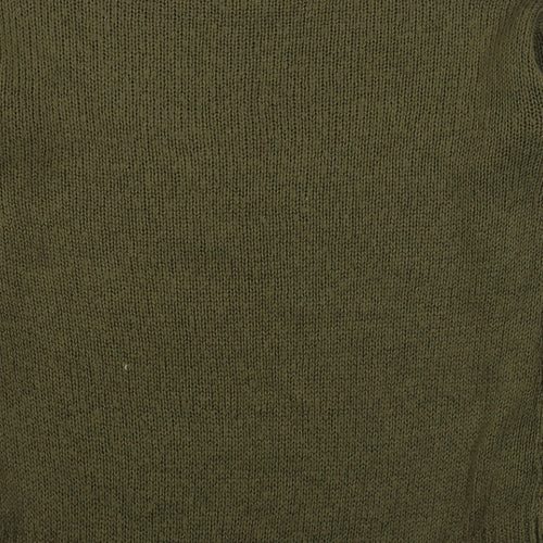 New Look Womens Green Round Neck  Acrylic Pullover Jumper Size S
