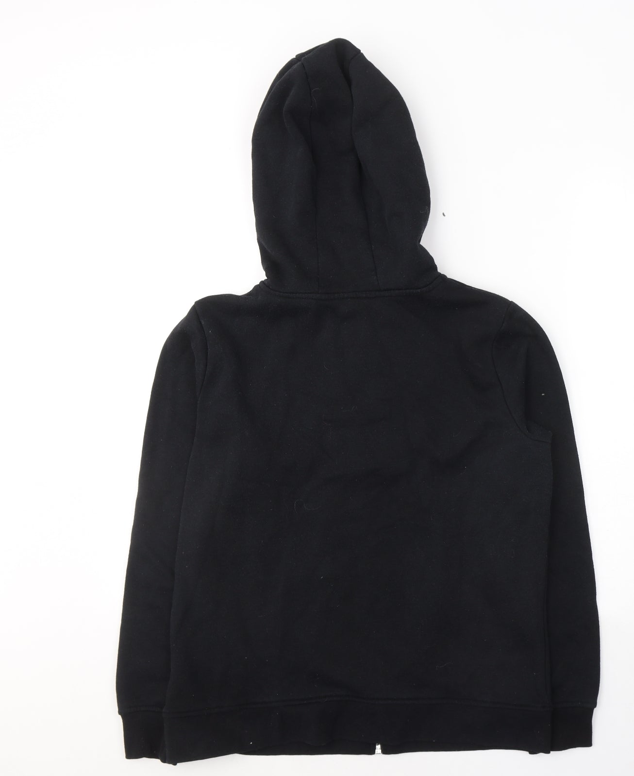 Primark Womens Black  Polyester Full Zip Hoodie Size 12  Zip