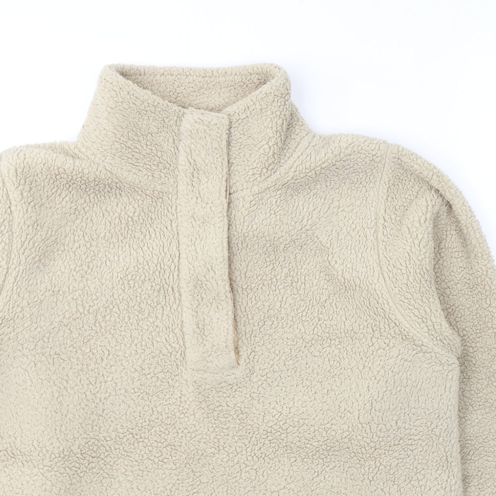 EWM Womens Beige  Polyester Pullover Sweatshirt Size M  Pullover