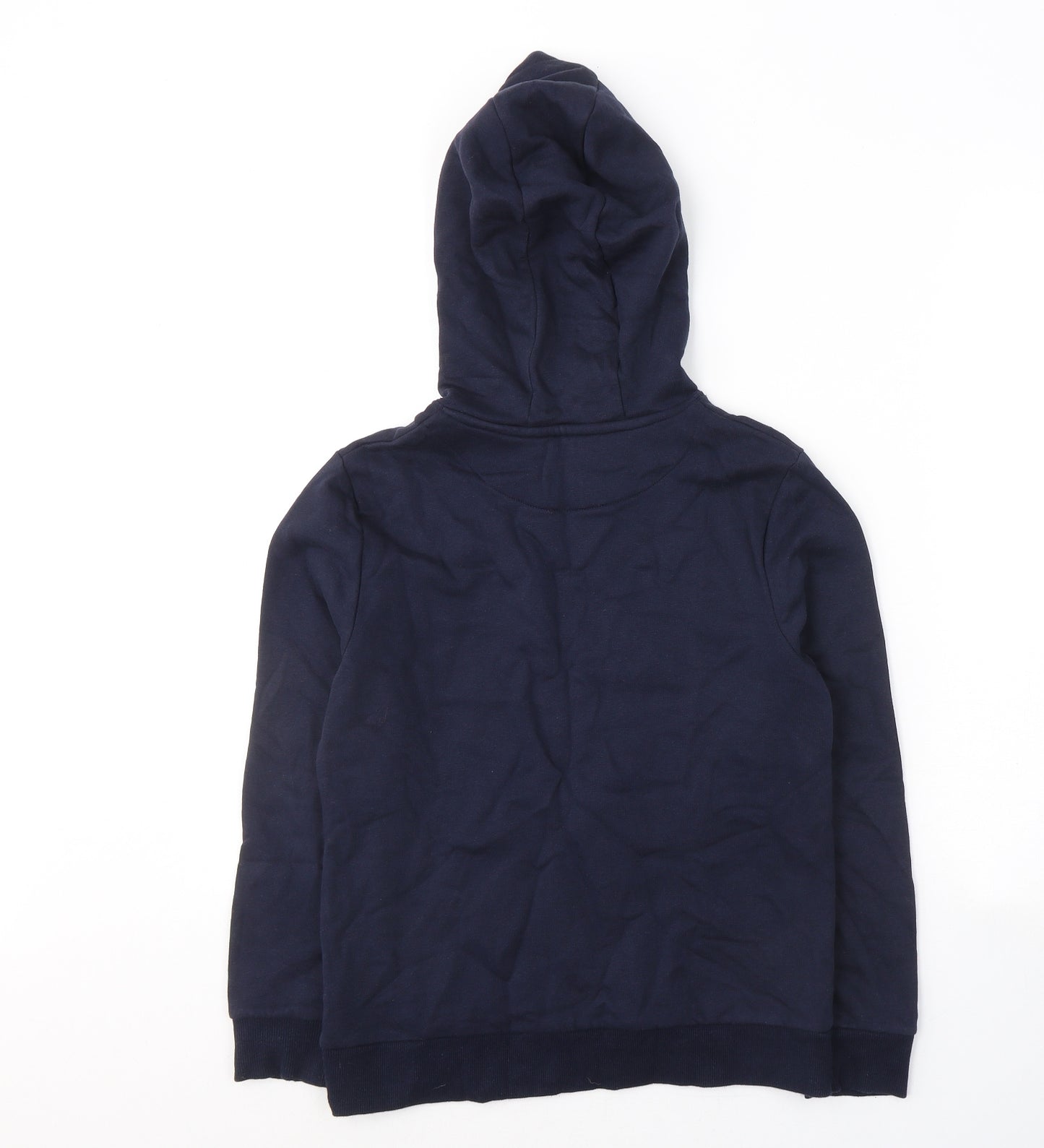 Marks and Spencer Boys Blue  Cotton Pullover Hoodie Size 10-11 Years  Pullover