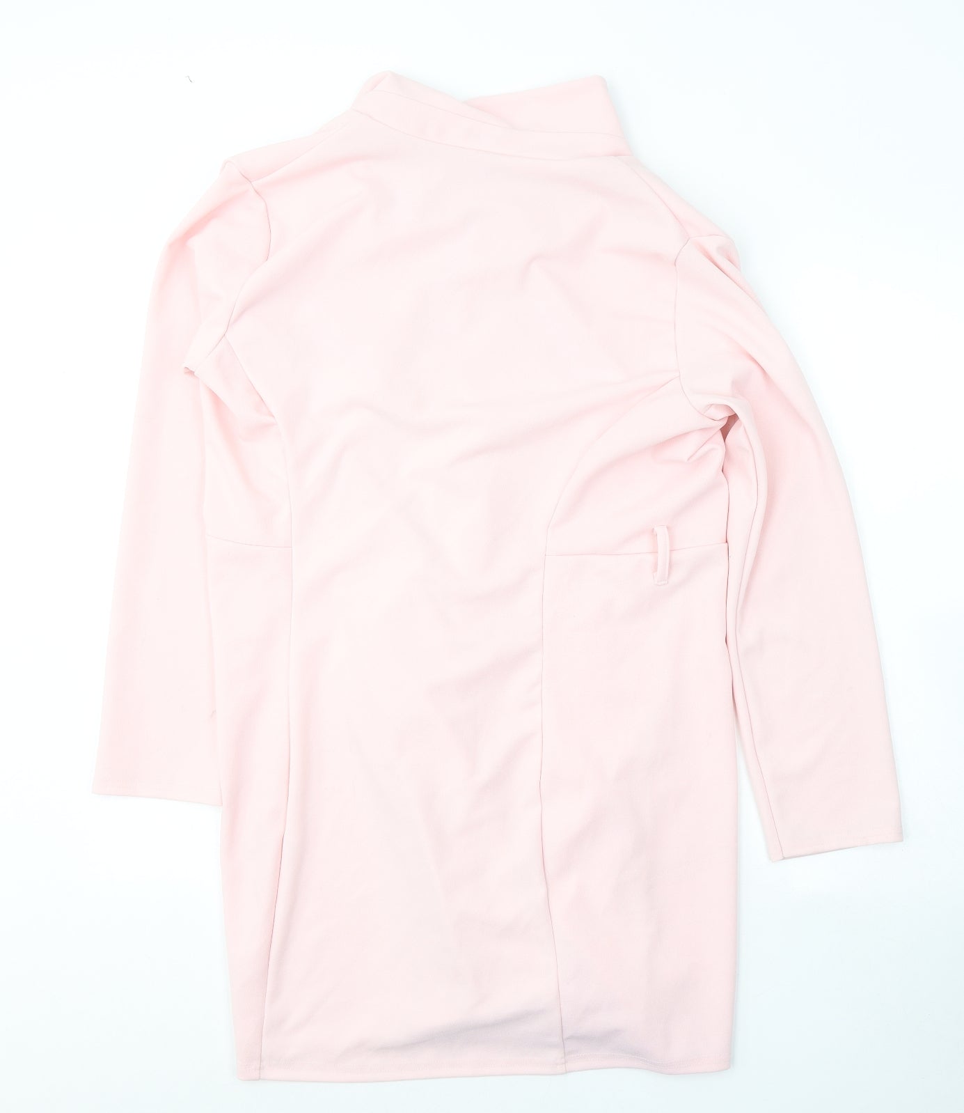 Missguided Womens Pink V-Neck  Polyester Cardigan Jumper Size 16