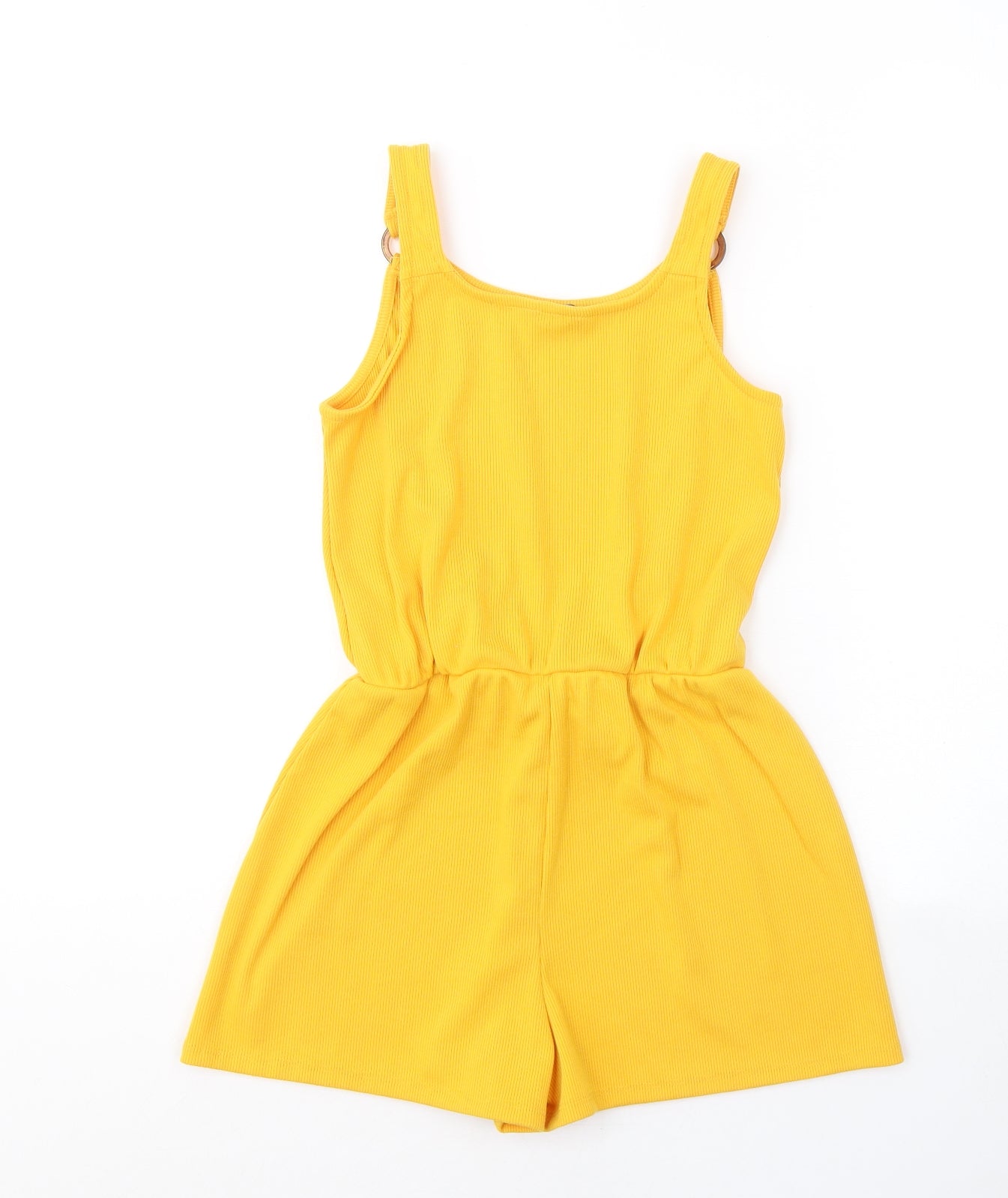 Primark Girls Yellow  Polyester Playsuit One-Piece Size 11-12 Years  Pullover