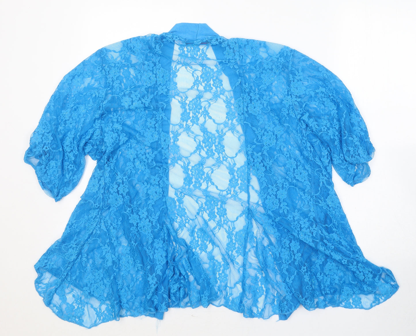 Catwalk Womens Blue  Polyester Kimono Blouse Size 22 V-Neck