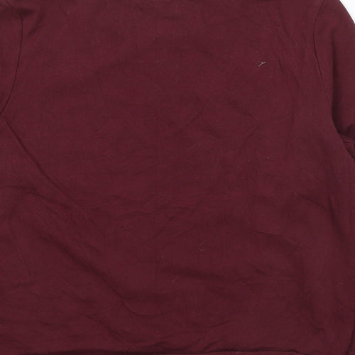 Divided by H&M Womens Red  Cotton Pullover Sweatshirt Size L  Pullover