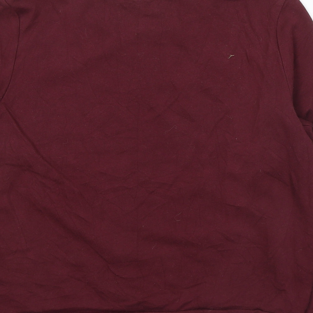 Divided by H&M Womens Red  Cotton Pullover Sweatshirt Size L  Pullover