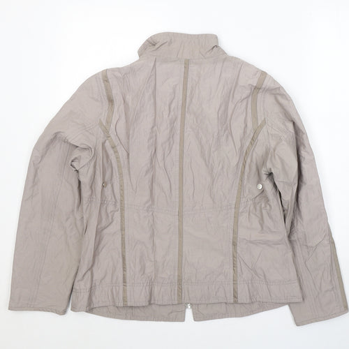 d.e.c.k. Womens Beige   Jacket  Size 16  Zip