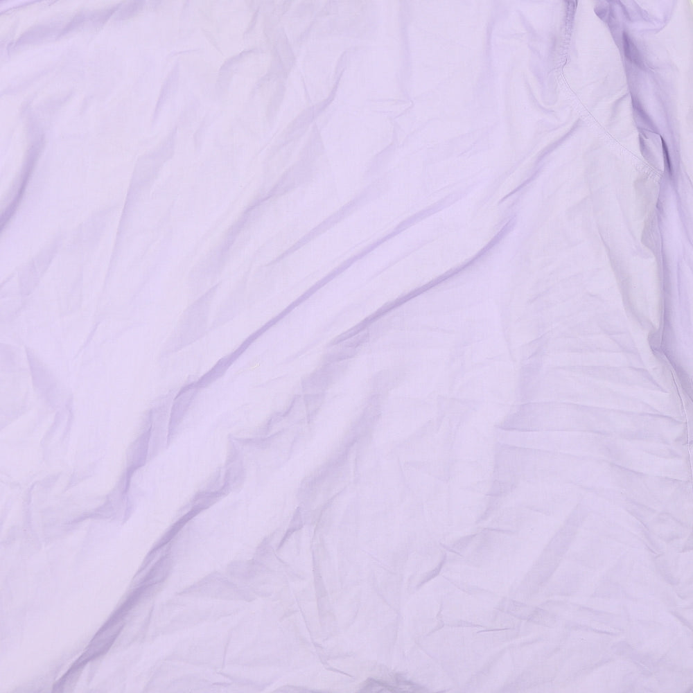 Rael Brook Mens Purple  Cotton  Button-Up Size 47 Collared