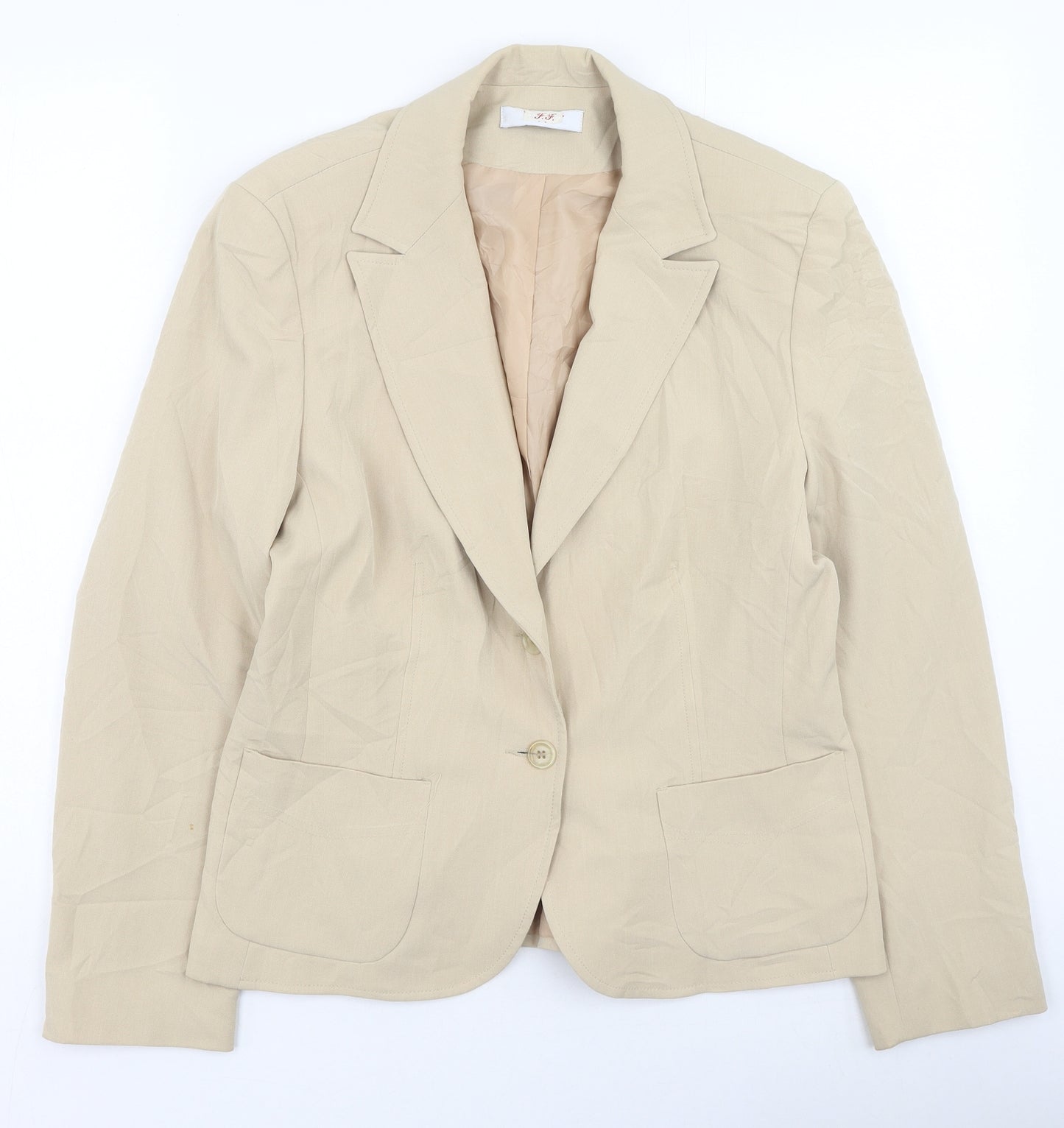 Habbit Womens Beige   Jacket  Size 16