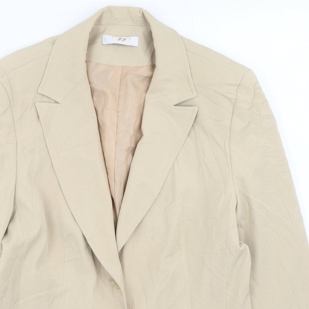 Habbit Womens Beige   Jacket  Size 16