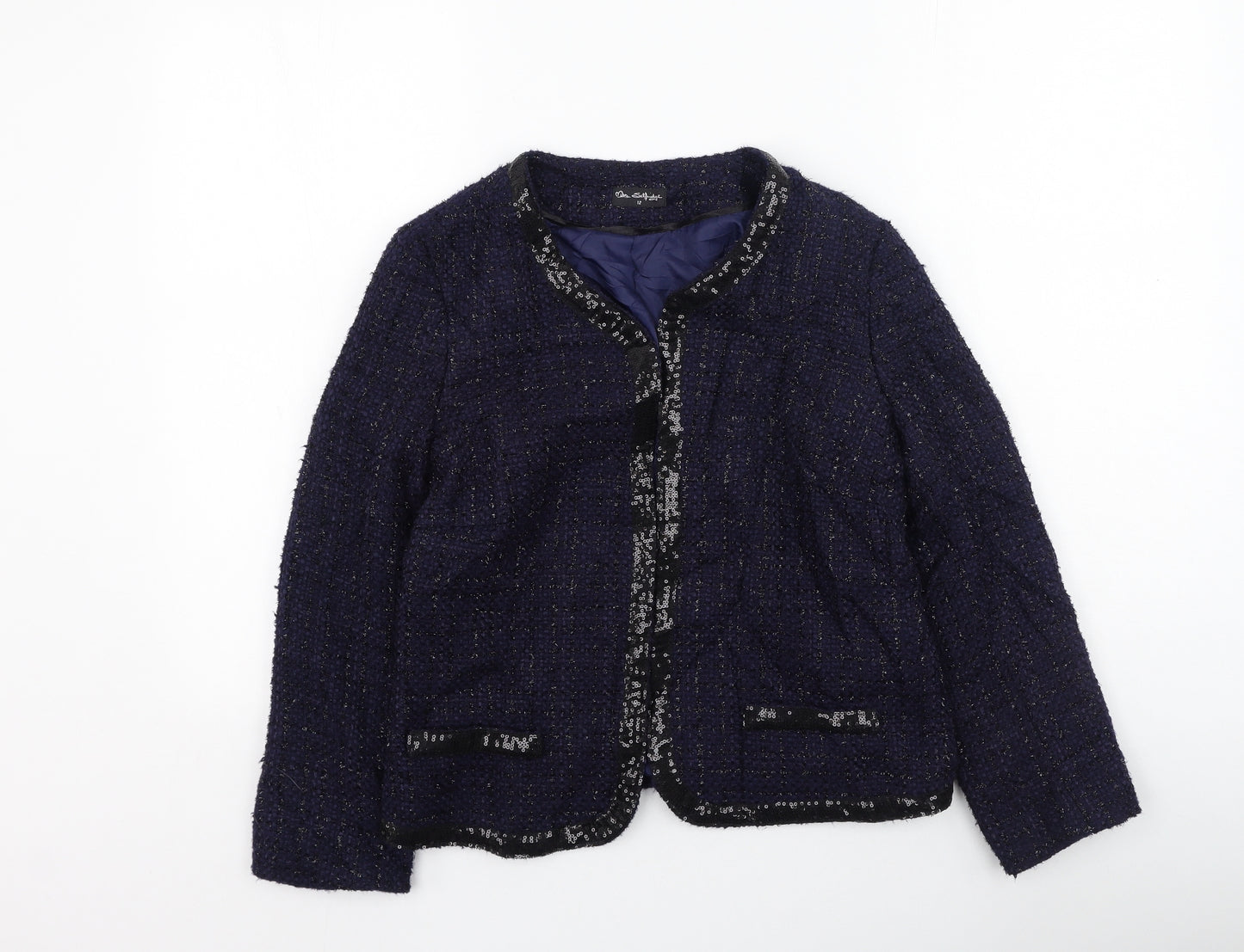 Miss Selfridge Womens Multicoloured Round Neck  Polyester Cardigan Jumper Size 12