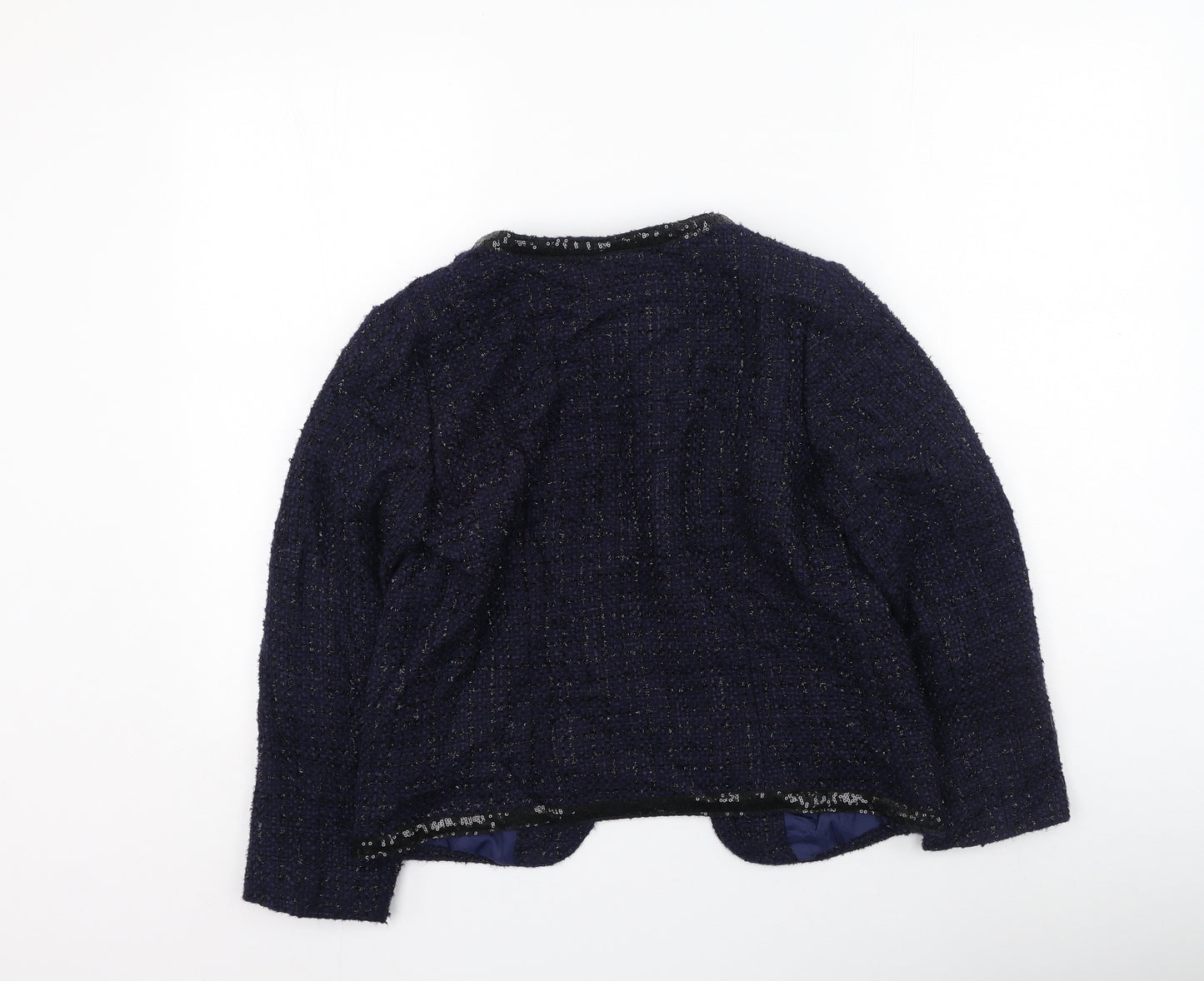 Miss Selfridge Womens Multicoloured Round Neck  Polyester Cardigan Jumper Size 12