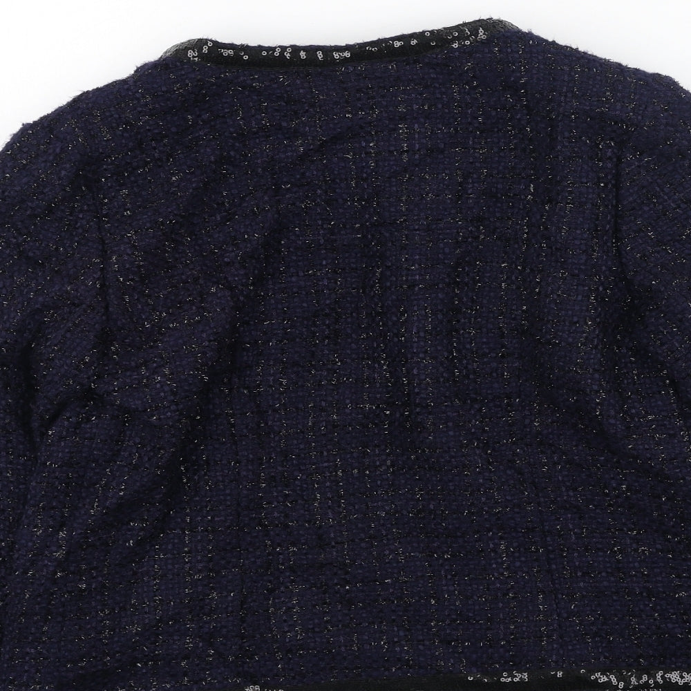 Miss Selfridge Womens Multicoloured Round Neck  Polyester Cardigan Jumper Size 12