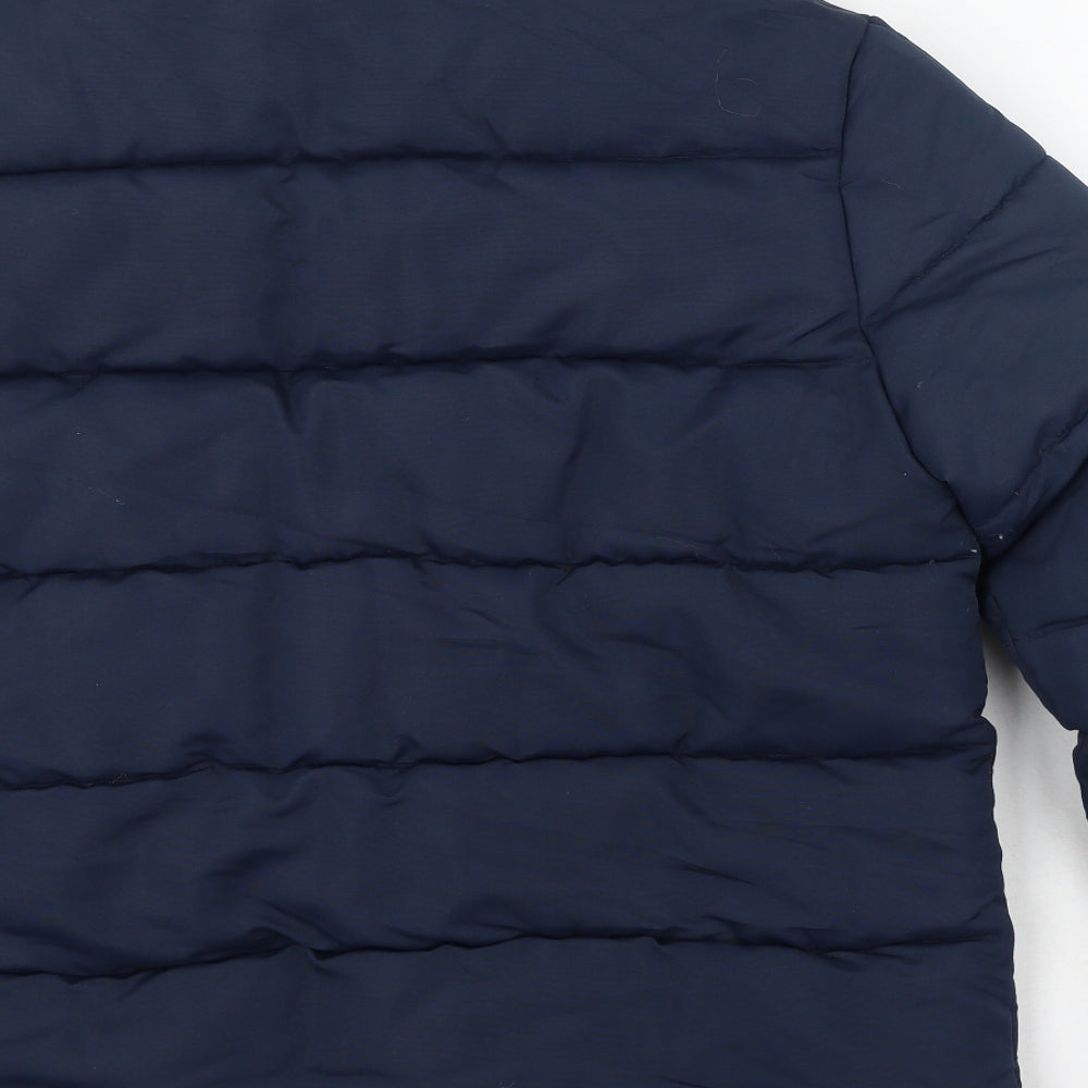 TU Mens Blue   Puffer Jacket Coat Size M