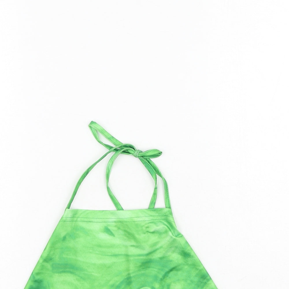 SheIn Womens Green  Polyester Camisole Tank Size S Halter
