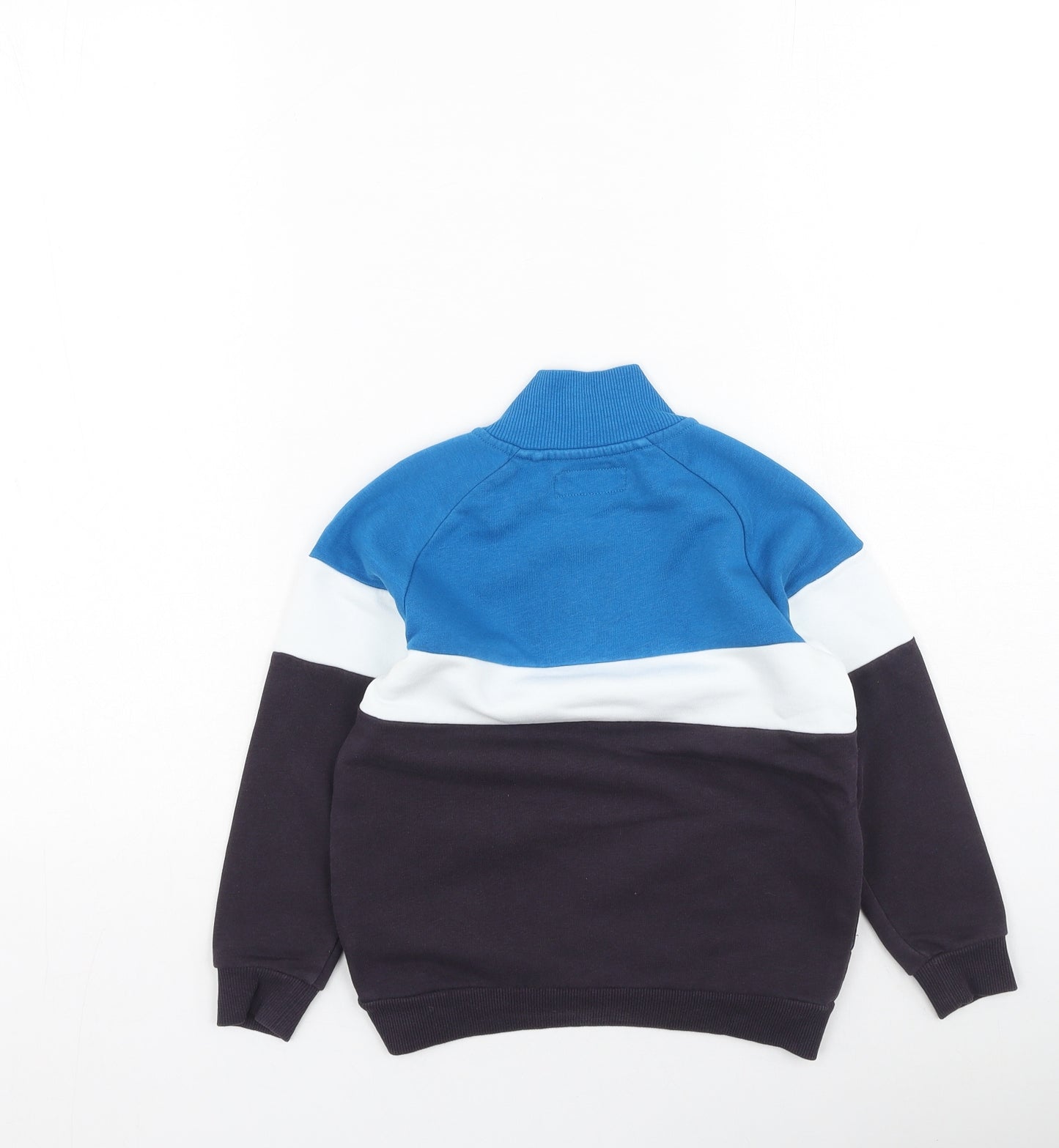 NEXT Boys Multicoloured High Neck  Cotton Pullover Jumper Size 5-6 Years