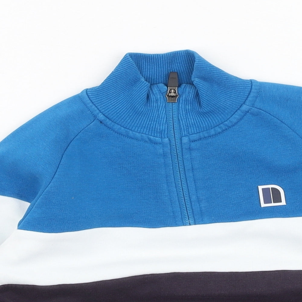 NEXT Boys Multicoloured High Neck  Cotton Pullover Jumper Size 5-6 Years
