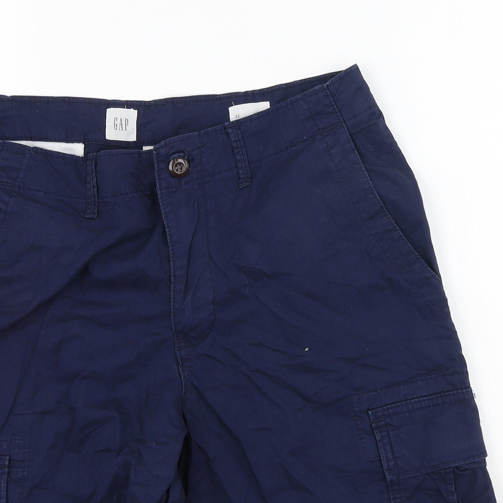 Gap  Mens Blue  Cotton Cargo Shorts Size 32 L10 in Regular