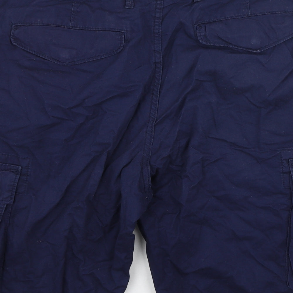 Gap  Mens Blue  Cotton Cargo Shorts Size 32 L10 in Regular