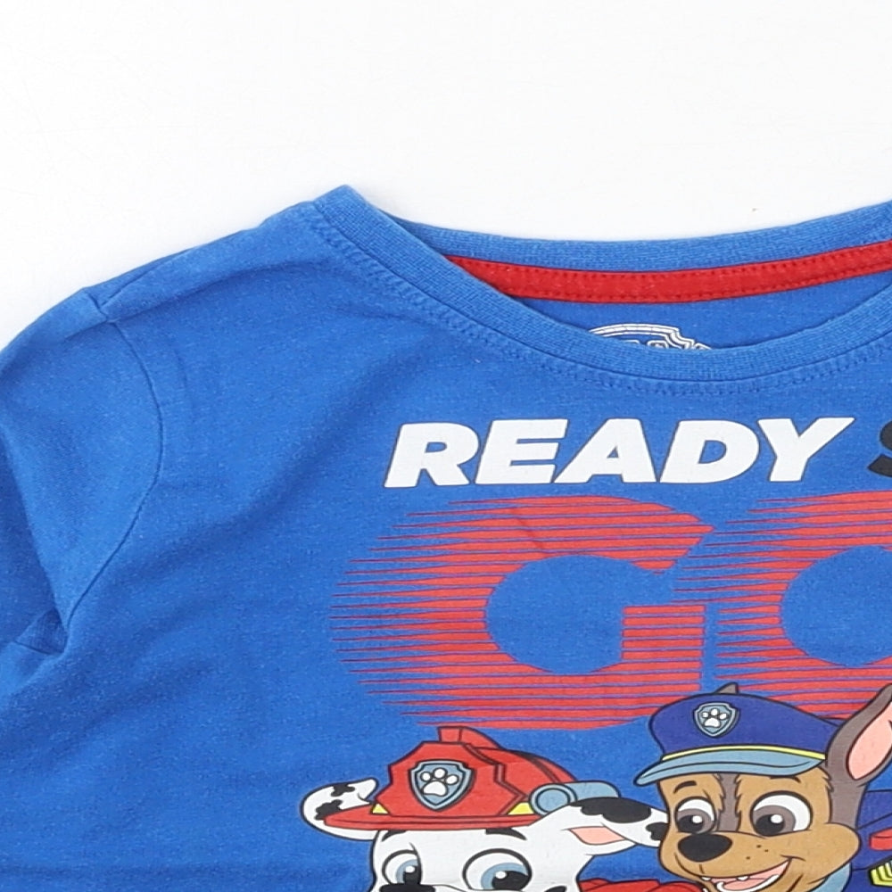 Preworn Boys Blue  Cotton Basic Casual Size 2-3 Years Round Neck  - Paw Patrol