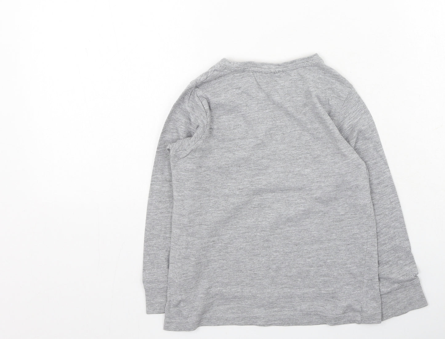 Preworn Boys Multicoloured  Cotton Basic Casual Size 5-6 Years Round Neck