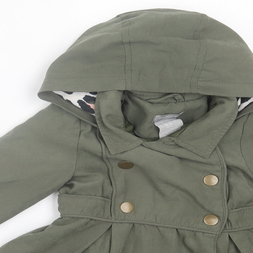 Tahari Girls Green   Jacket Coat Size 24 Months   Button