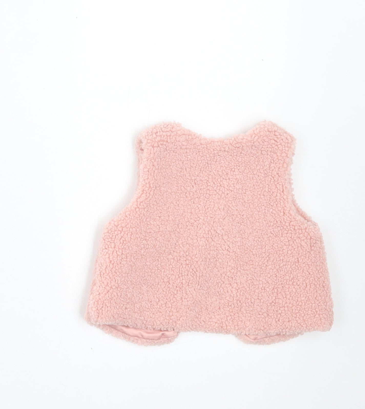 George Girls Pink   Gilet Jacket Size 3-6 Months   Button