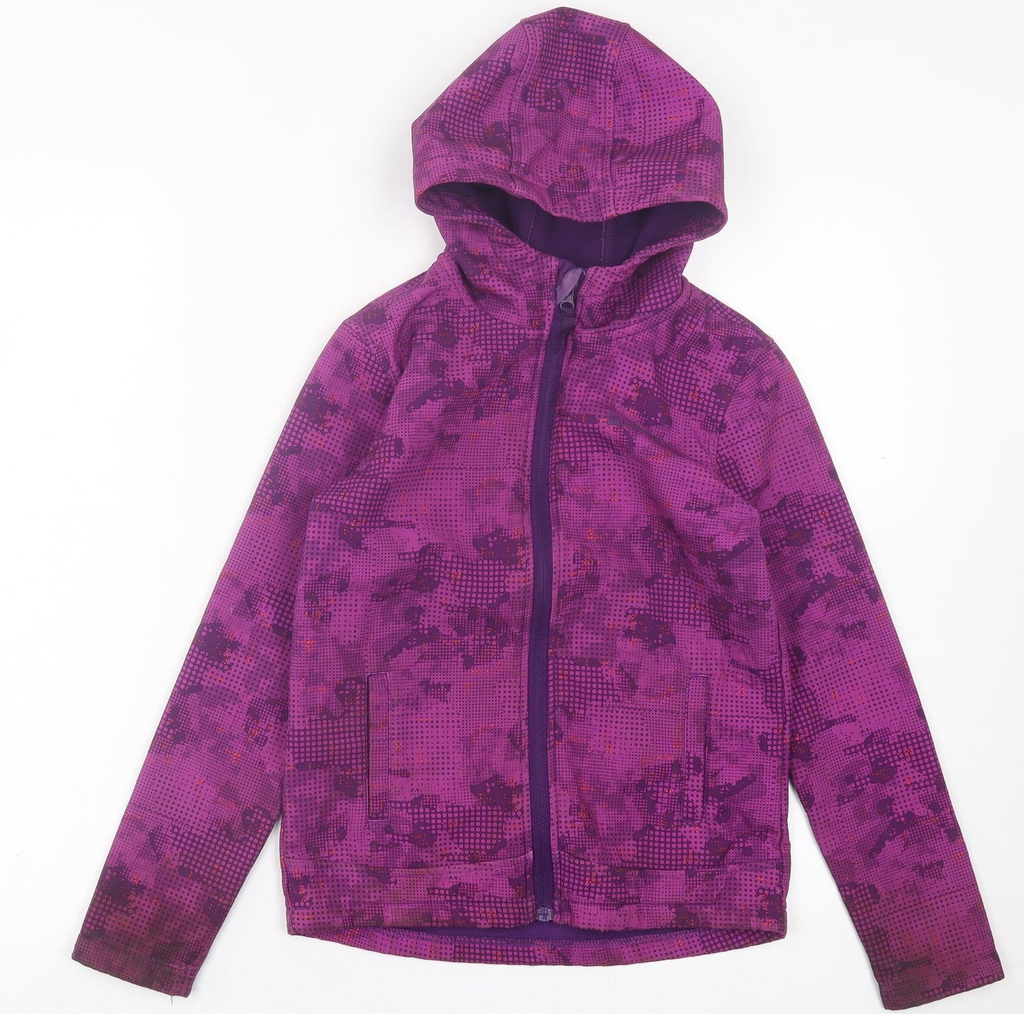 Mountain Warehouse Girls Purple Geometric  Jacket Coat Size 9-10 Years  Zip