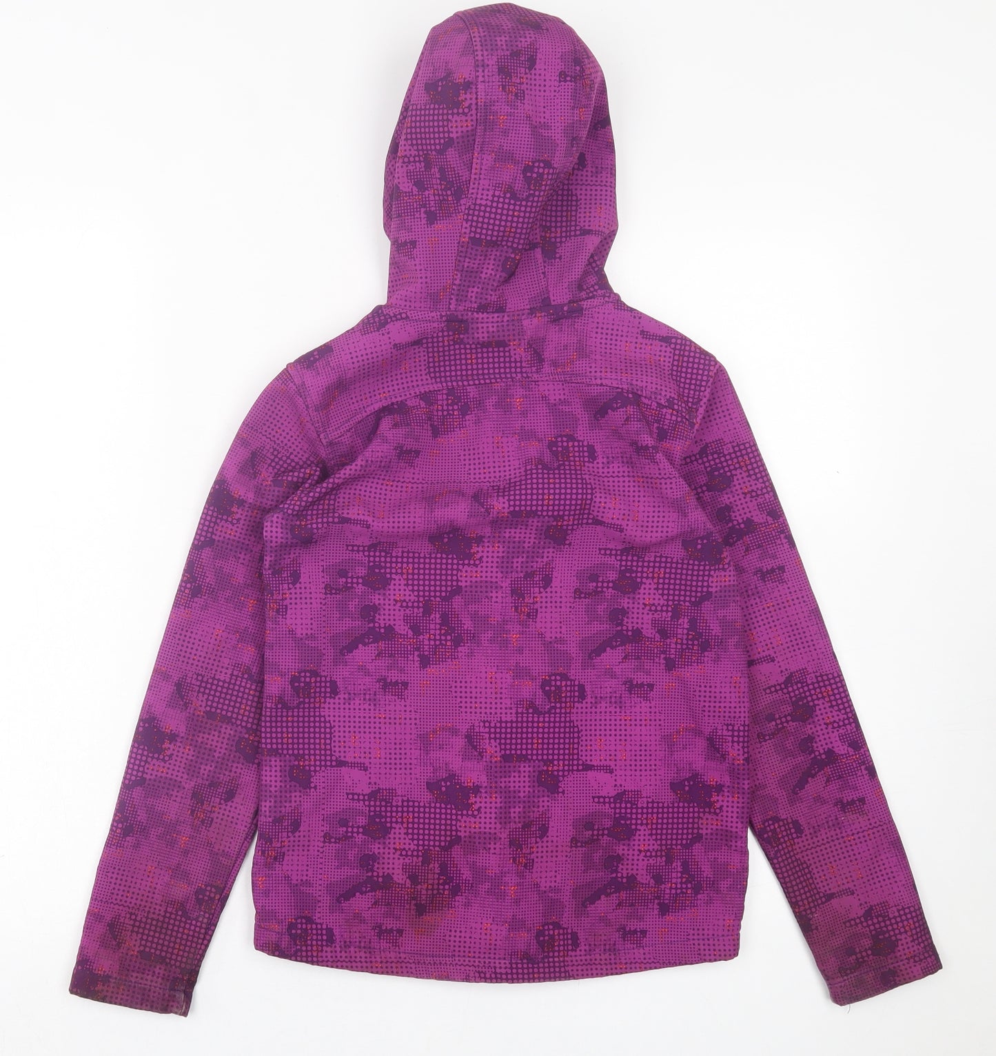 Mountain Warehouse Girls Purple Geometric  Jacket Coat Size 9-10 Years  Zip