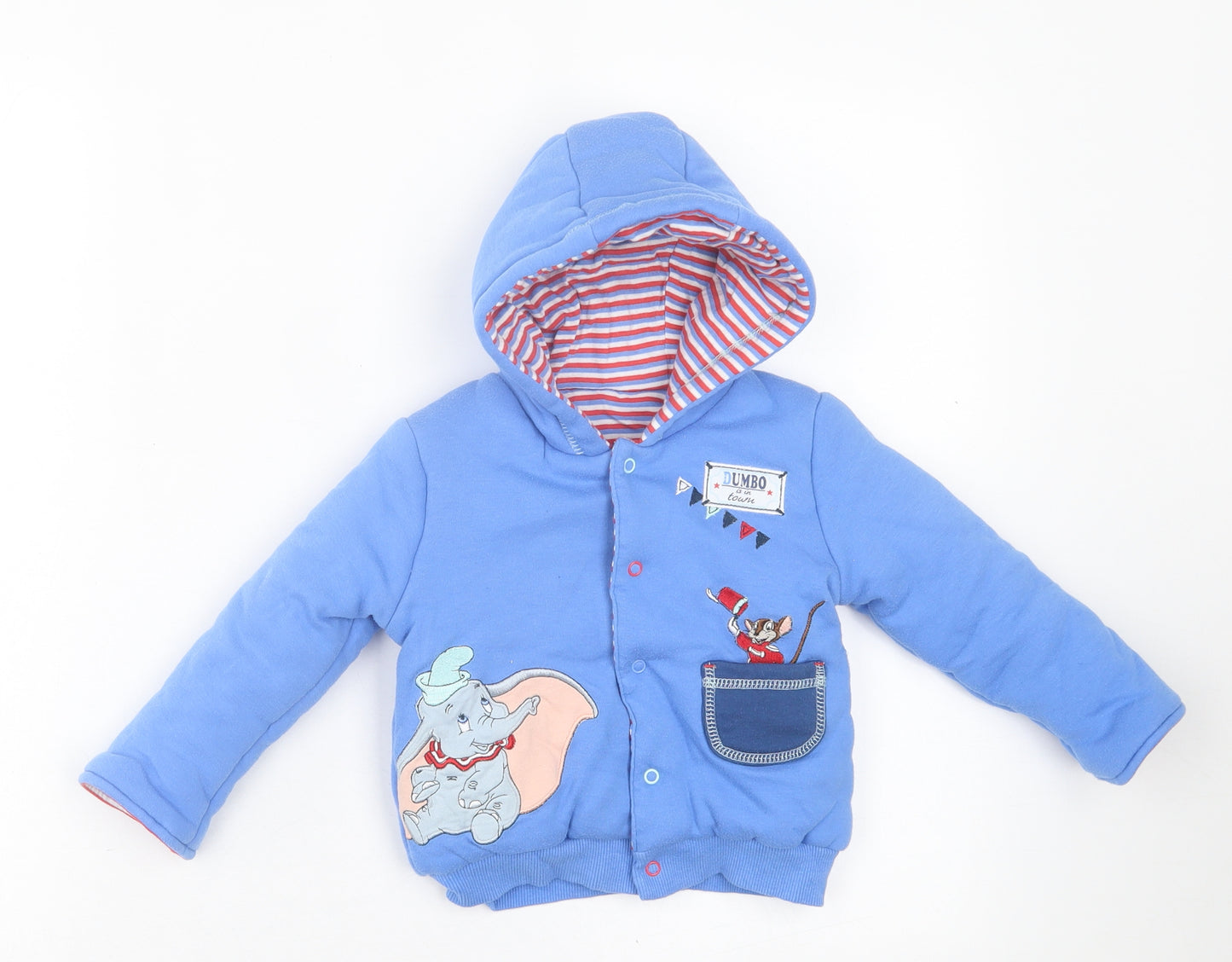 George Boys Blue   Basic Jacket Jacket Size 9-12 Months   Button - Dumbo