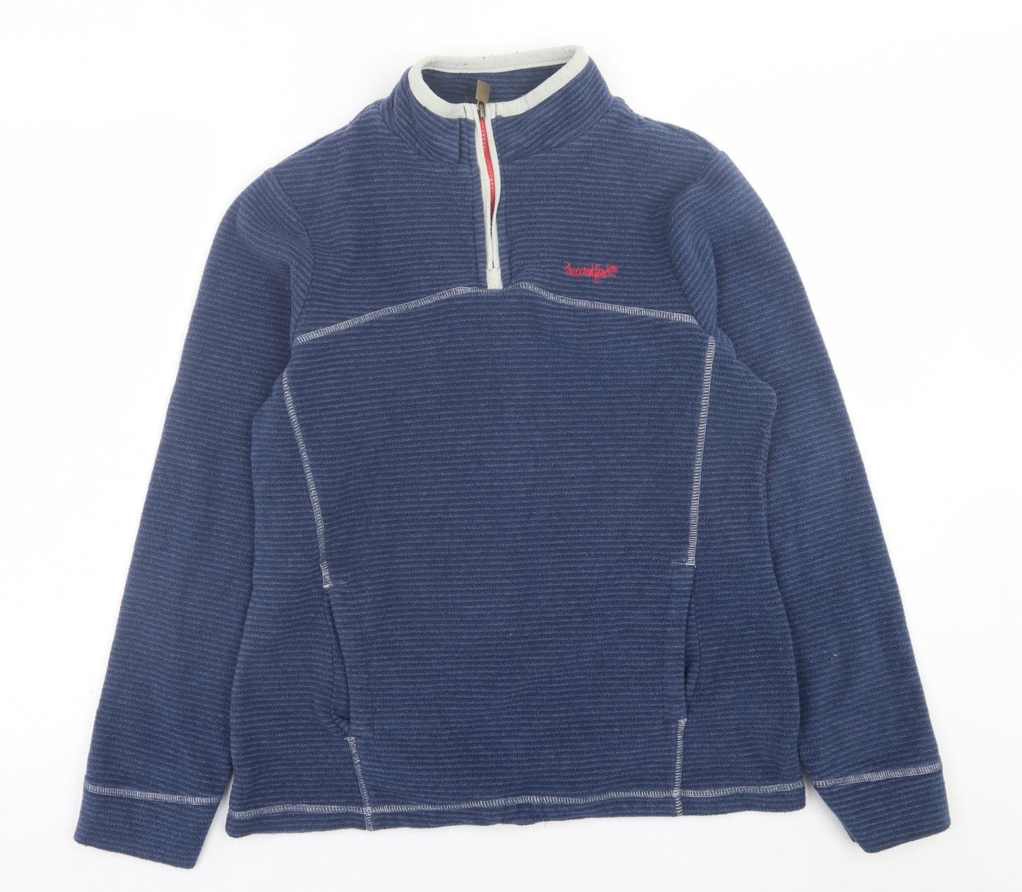 Weird Fish Womens Blue   Jacket  Size 14  Zip