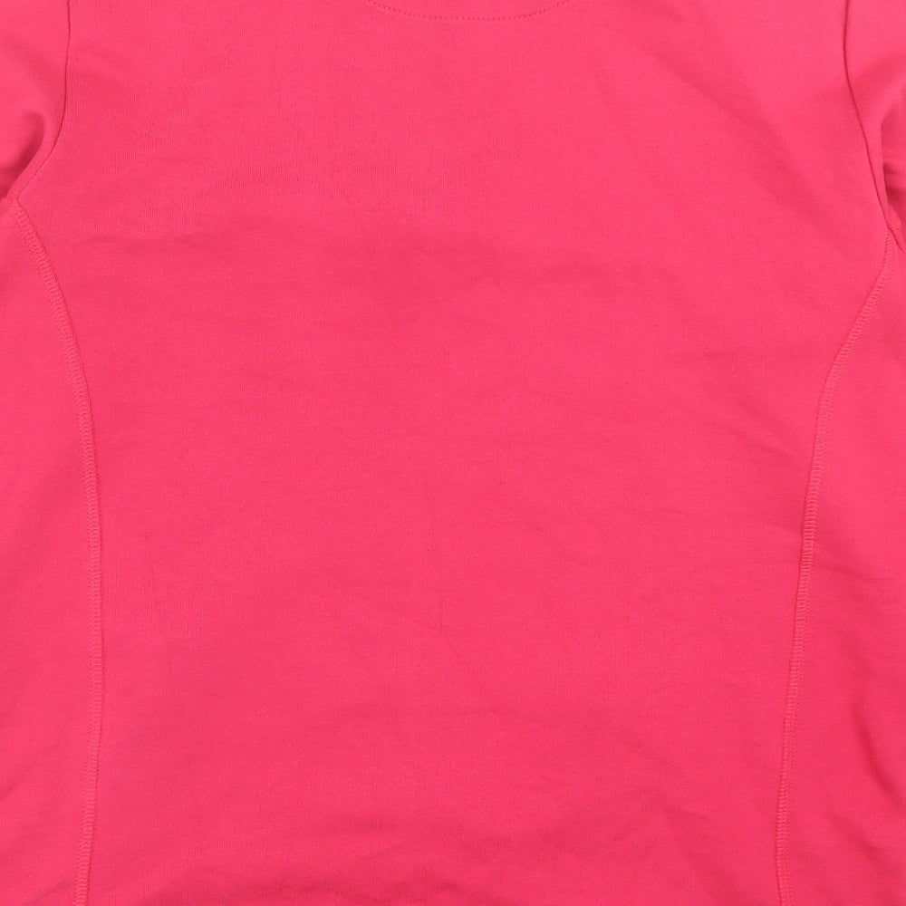 Help For Heroes Womens Pink High Neck  Cotton Pullover Jumper Size 16