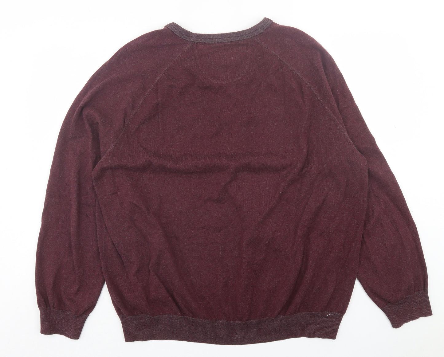 Debenhams Mens Purple  Cotton Pullover Sweatshirt Size XL