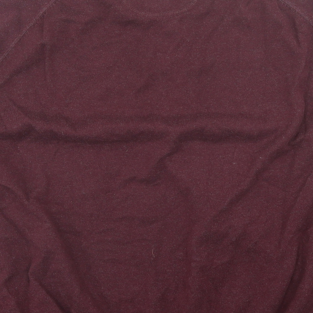 Debenhams Mens Purple  Cotton Pullover Sweatshirt Size XL