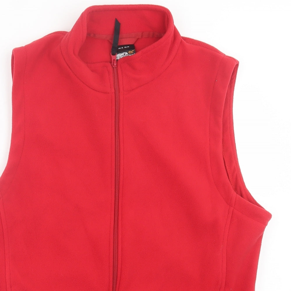 Regatta Womens Red   Gilet Jacket Size 18  Zip
