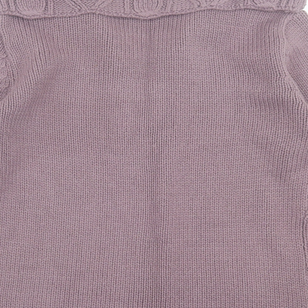 Atmosphere Womens Purple V-Neck  Acrylic Pullover Jumper Size 14